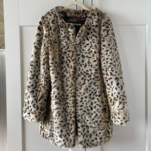 Steve Madden Faux Fur Cheetah coat